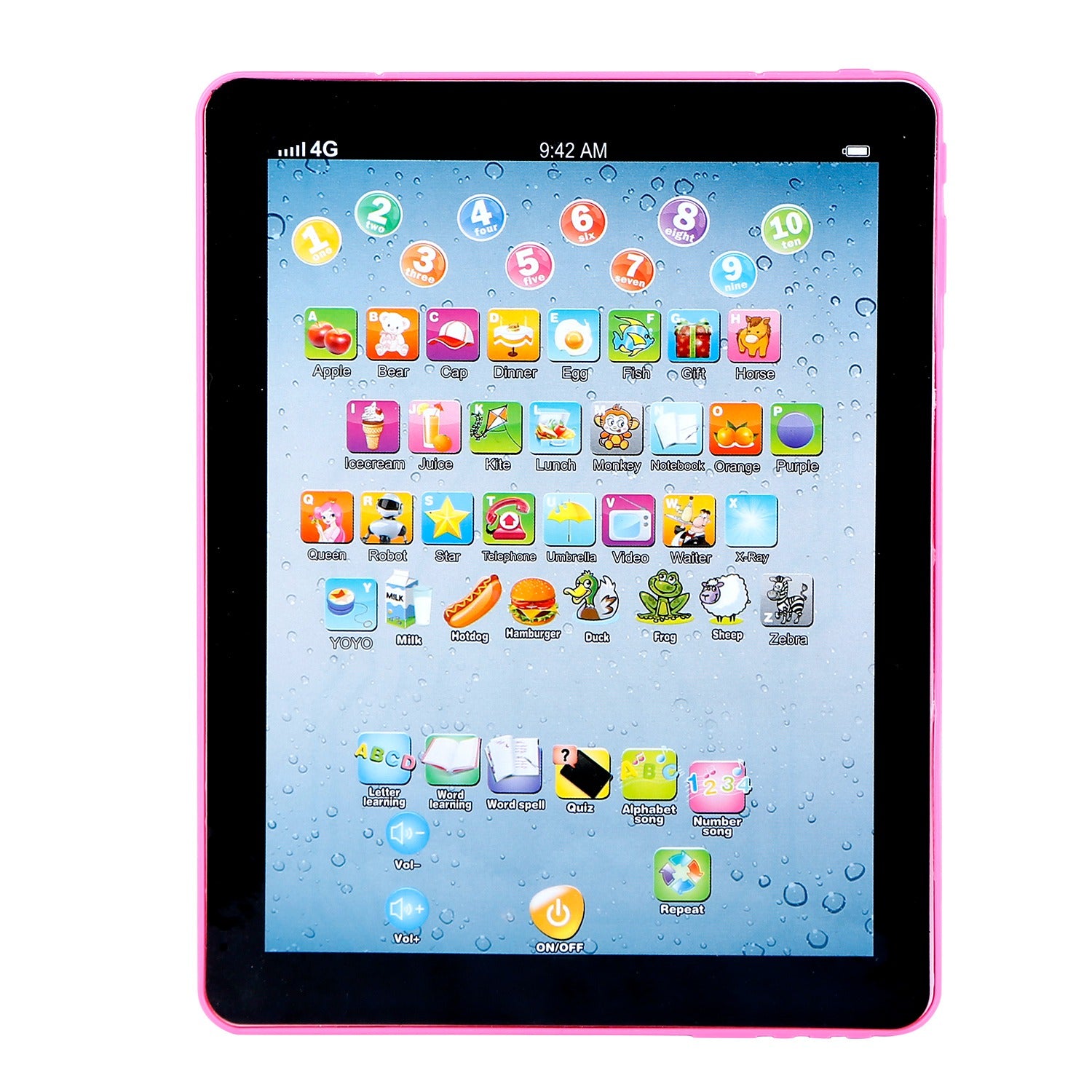 Baby Learning Tablet Educational Mini Pads Toys Touch Learn Toddler Tablet For ABC Numbers Words Gift For Boys Girls Aged 1-6 Year Old Kids