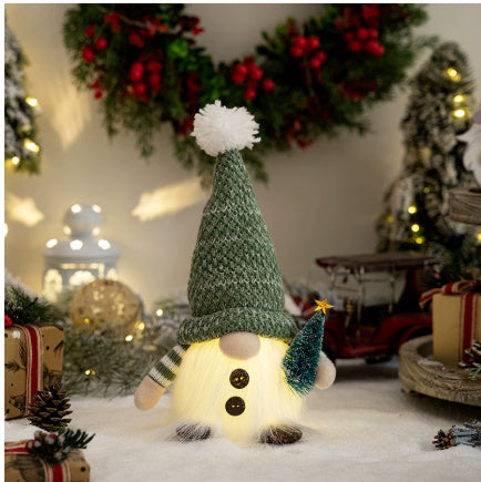 Christmas decorative illuminated gnome