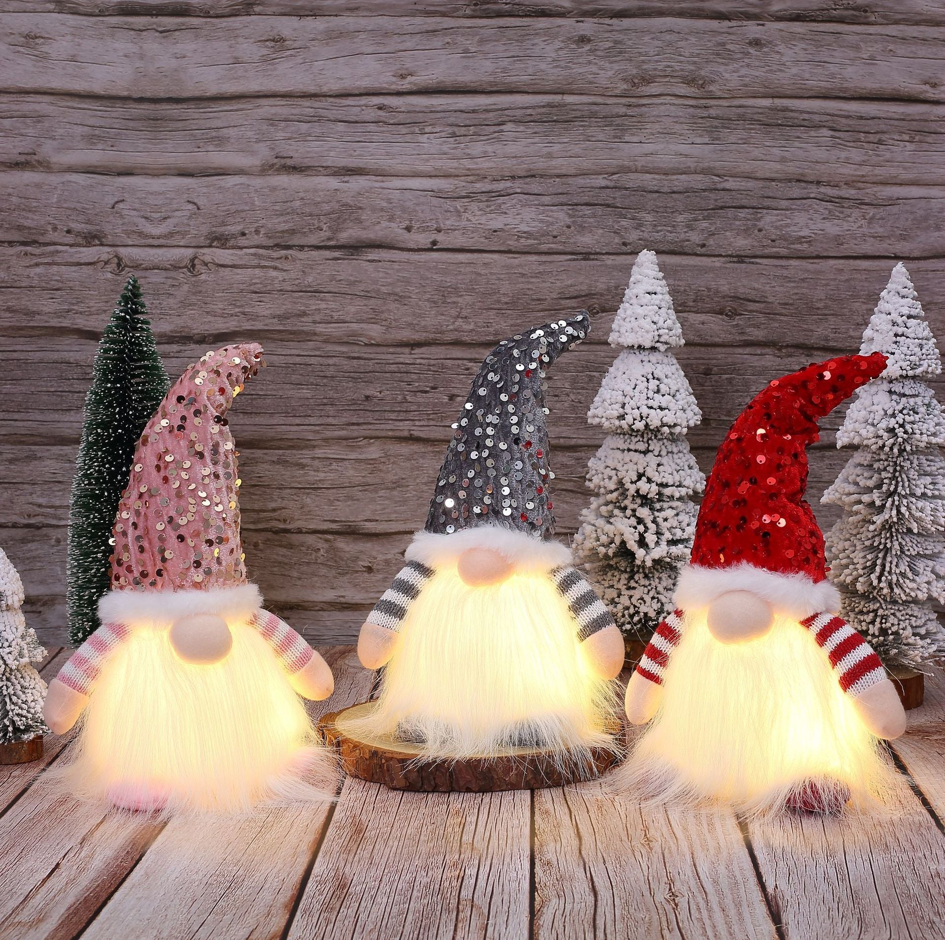 Christmas decorative illuminated gnome