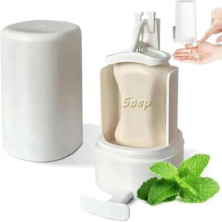 Distributeur de savon mural  –  Accessoire idéal pour cuisine, salle de bain et bureau