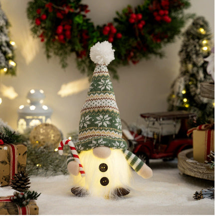Christmas decorative illuminated gnome
